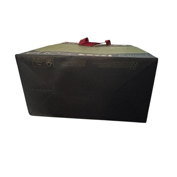 Gucci Shopping Gift Bag with Logo Tissue Paper & Ribbon Authentic Packaging - Picture 7 of 8